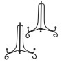 JJiaoLinin Présentoir de Fer, 2 Pack Noir Chevalet en Fer Forgé, Support de Cadre Photo, pour Photo, Cadres pour Image, Livres d