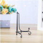 JJiaoLinin Présentoir de Fer, 2 Pack Noir Chevalet en Fer Forgé, Support de Cadre Photo, pour Photo, Cadres pour Image, Livres d