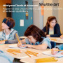 Shuttle Art Crayon Papier, Paquet de 350 Crayon HB, Pré-Taillés en Bois avec Gomme pour une Ecriture Douce pour le Dessin, le Cr