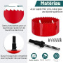 Yeepeo Scie Cloche 100mm, HSS M42 Bi-Métal Scies-cloches Bois, Scie à Trous Avec Adaptateur et Foret de Centrage idéale pour Boi
