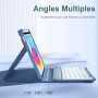Vobafe Coque Clavier pour iPad A16 11/10 Ème Generation (11 Pouces 2025/10.9 Pouces 2022), Étui Keyboard 7 Couleurs Rétroéclairé