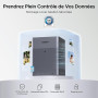 UGREEN NASync DH4300 Plus NAS de Bureau 4 Baies, Port LAN 2,5 GbE, 8 Go RAM, Connexion NFC One-Touch, Album Familial/Bébé AI, Cl
