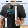 yAyusi Mini Perche à Selfie Extensible, Perche à Selfie Portable de Poche avec Télécommande, Support de Téléphone Compacte pour 