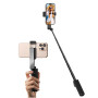 yAyusi Nouvelle Mini Perche à Selfie pour iPhone, Perche à Selfie Portable Extensible en Aluminium avec Télécommande, Perches à 