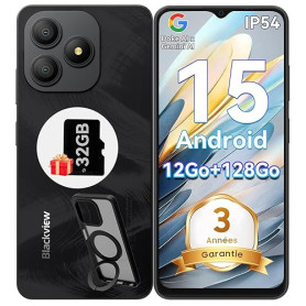 Blackview Wave 9C Telephone Portable Pas Cher 4G, 6.56'' HD+ Smartphone Pas Cher, Téléphone Portable 12Go+128Go/2To TF, Android
