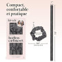 Kitsch Ensemble de bigoudis sans chaleur - Bigoudi satiné sans chaleur, bigoudi sans chaleur pour cheveux longs et courts, boucl