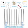 IDEATECH Support de Sacs Réutilisables, Séchoir et Rack de Rangement Multifonctionnel en Acier Inoxydable Durable et Anti-Rouill