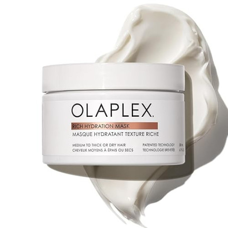 Olaplex Masque hydratant riche, Masque scellant les cuticules pour hydrater et contrôler les frisottis des cheveux secs ou de te