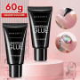 Makartt Rhinestone Glue - 2 pièces 30 ml Gel 3d Nail Art, Colle Faux Ongles UV Strass Ongles Nail Art Charms Nail Gems