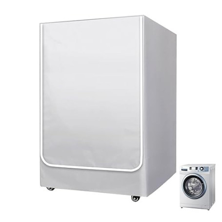 Housse de Protection pour Machine à Laver et Sèche-Linge à Chargement Frontal, Étanche et Anti-Poussière, en Polyester Oxford Ar