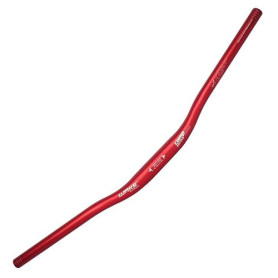 WAKE Guidon de vélo en alliage d'aluminium 31,8 mm pour VTT (rouge, 780 mm)