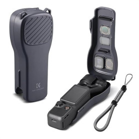 K&F CONCEPT PT61 Étui de Protection Compatible avec DJI Osmo Pocket 4/3 avec Rangement pour Filtres, Coque Rigide avec Intérieur