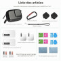 SYMIK étui de Transport pour Insta360 Ace Pro 2, Petit Sac de Transport, Capuchon d'objectif en Silicone, Film de Protection d'é