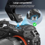 SMALLRIG Poignée Supérieure Légère avec Broches de Positionnement 3/8"-16 pour Arri, Petite Poignée Supérieure pour Appareil Pho