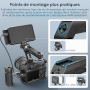SMALLRIG Poignée Supérieure Légère avec Broches de Positionnement 3/8"-16 pour Arri, Petite Poignée Supérieure pour Appareil Pho