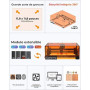 Machine de gravure laser 20W, modèle L2 MAX incluant un graveur laser, machine CNC haute précision (découpeuse laser), pour grav