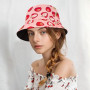YAMEIZE Chapeau Seau Fraise pour Femme - Chapeau Fille Charlotte Aux Fraises Chapeau Seau Mignon Rose Plage été Extérieur