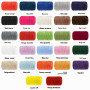 iEGrow Fil pour Crochet，400 g/140m Fil Polyester en Tissu Chunky Tshirt Yarn, T-Shirt Crochet pour Sac，Paniers，Bricolage，Décorat