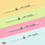 BIC Highlighter Grip Pastel Surligneurs Pointe Biseautée - Couleurs Assorties, Blister de 4