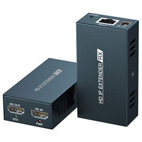 PWAYTEK HDMI Extender sur IP, portée 150m par câble Cat5e/Cat6/Cat7/Cat8, Compatible Boucle Locale et Transmission Un vers Plusi