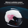Ergocar Casque Ouvert Classique, Demi-Casque avec Pare-Soleil, Coque 709abs Combinée à Une Couche Tampon Eps pour Une Meilleure