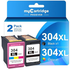myCartridge PHOEVER 304 XL Compatible pour HP 304 304XL pour HP Deskjet 3762 3760 3750 2634 3735 2622 2630 3720 2620 2632 2633 3