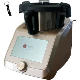 HEADNMORE® Silvercrest® Monsieur Cuisine Smart SKMS 1200 B2 Or/Champagne + porte-clés