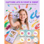 Appareil Photo numérique 1080p, Appareil Photo 44MP avec écran LCD de 2,4", Zoom numérique 16x et Fonction Anti-tremblement, App