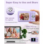 Appareil Photo numérique 1080p, Appareil Photo 44MP avec écran LCD de 2,4", Zoom numérique 16x et Fonction Anti-tremblement, App