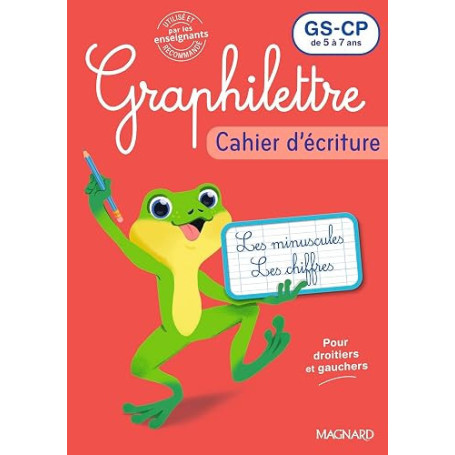 Graphilettre GS-CP: Cahier d'écriture