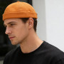 Bonnet Docker Été sans Bord Visiere Casquette Skullcap Travailleur Chapeau Fashion Réglable Casquette de Marinrier sans Visière