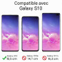JETech Coque Antichoc pour Samsung Galaxy S10, Étui Housse Double Protection Robuste avec Choc-Résistible (Noir)