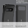 JETech Coque Antichoc pour Samsung Galaxy S10, Étui Housse Double Protection Robuste avec Choc-Résistible (Noir)
