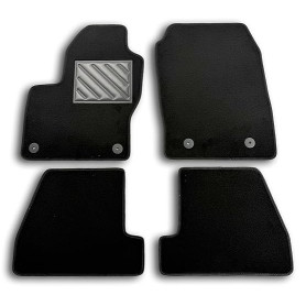 Tapis de Sol pour Ford Focus III de 2011-2018 Fix Rond sur Mesure, antidérapant, Talonnette en Caoutchouc renforcé