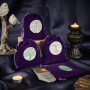 CREATCABIN 4 Sac Cartes Tarot Pochette Cordon Serrage Pochette pour Cartes Tarot Pochette Rangement pour Jeux Tarot Sacs Velours