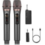ALPOWL Microphone sans Fil, Microphone karaoké avec 192KHZ/24Bit, système de Micro Dynamique sans Fil Professionnel, récepteur R