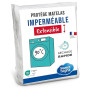 SWEET NIGHT - Protège-Matelas 140x190 cm Imperméable - Alèse Lavable en Machine 90°C - Respirant & Silencieux - Forme Drap-Houss