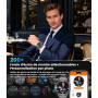 LIGE Montre Connectée Homme 1000mAh/IP68 Étanche/LED Lampe, 1.53" AMOLED Militaire Smartwatch Homme avec Appel Bluetooth, 123 Mo