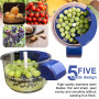 Éplucheur de raisin, machine automatique électrique d'épluchage d'ail, rechargeable, outil d'élimination de la peau de fruits po