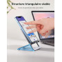 JSAUX Support Téléphone Portable, Support Pliable en Aluminium Ajustable Porte Smartphone Voyage Accessoires Bureau Compatible a