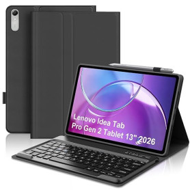 WAVATA Coque Clavier pour Lenovo Idea Tab Pro Gen 2 Tablet 13" 2026, Clavier pour Lenovo Idea Tab Pro Gen 2 Magnétique Détachabl