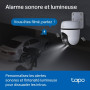 Tapo 2K Caméra de Surveillance WiFi extérieur 360°, Vision Nocturne Couleur, Détection de Personne et Suivi de Mouvement, Étanch