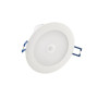 HUBER Downlight LED 6 W 900 lm Blanc Chaud avec Détecteur de Mouvement PIR - Spot Encastrable - 86 mm - IP20 - Intérieur - 3000
