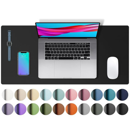 Aothia Sous-main, tapis de souris, tapis de bureau,buvard de bureau en cuir PU antidérapant,tapis de bureau pour ordinateur port