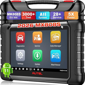 Autel MaxiCheck MX808S, 2026 Bidirectionnel comme MK900BT MK808BT PRO, 4G+64G 2.4G & 5G Wi-Fi, 28+ Services, OS11, 10X Plus Rapi