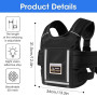 Dwitkul Harnais de Sécurité Moto Enfant Réglable avec Sac & Bandes Réfléchissantes, Ceinture Protection Moto Enfant Ajustable 2-