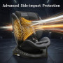 i-Size Siège Auto 360 Pivotant ISOFIX 40-150 cm, 0-12 ans, Dos à la route jusqu'à 105 cm, 5 Positions Inclinables, 0-36 kg (Noir