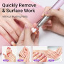 MelodySusie Ensemble 21 pièces d'Embouts pour Ponceuse Ongles Professionnels 3/32'' Céramique Diamant Carbure, Kit Outils Ongles