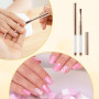 Piriuuo 2 pinceaux gel brosse avec couvercle accessoires ongles poignée diamant