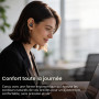 TOZO NC9 Écouteurs Bluetooth 5.3 sans fil avec ANC hybride jusqu’à 45 dB, micro clair à 6 microphones ENC pour les appels profes